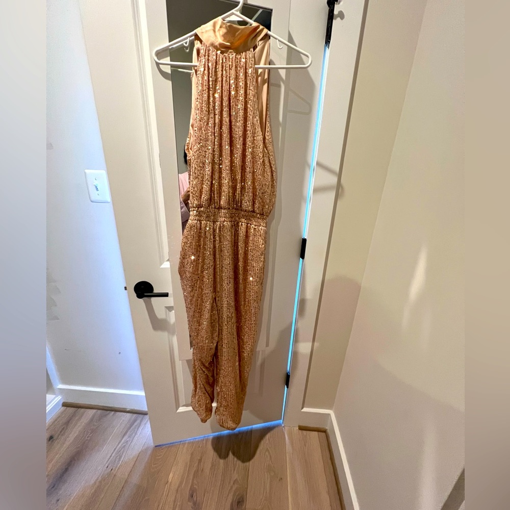 Sequence pants romper.